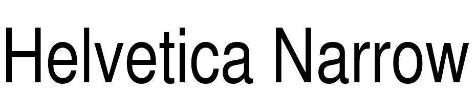 Helvetica Narrow Yazı tipi ücretsiz indir